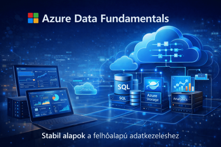 Microsoft Azure felhőalapú adatplatform és adatkezelési szolgáltatások vizuális ábrázolása