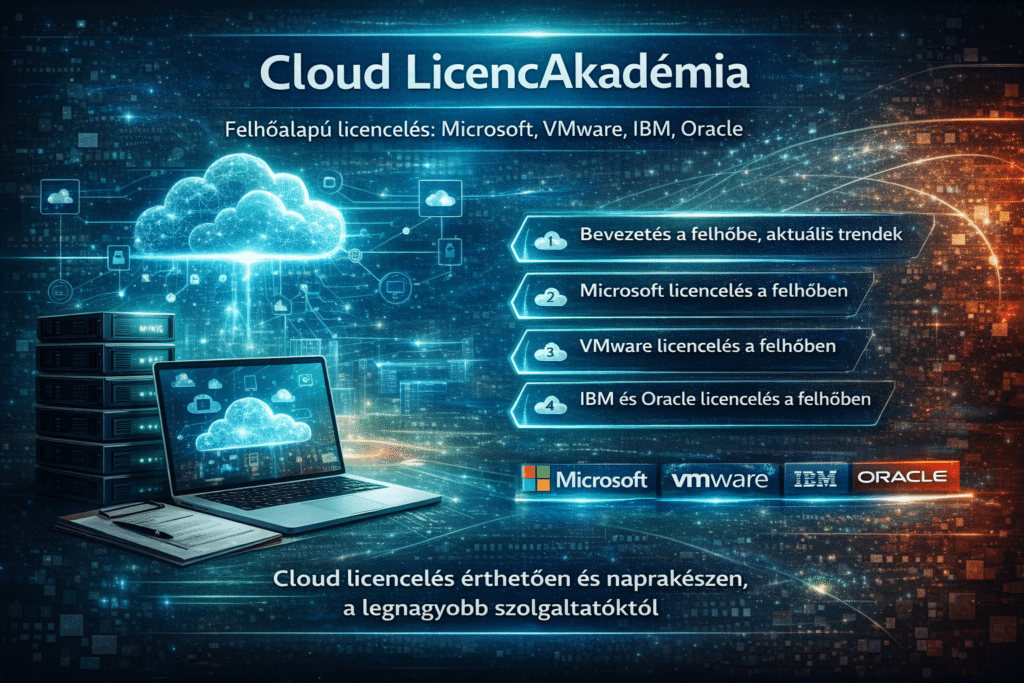 Cloud LicencAkadémia – felhőlicencelés Microsoft, VMware, IBM és Oracle környezetben