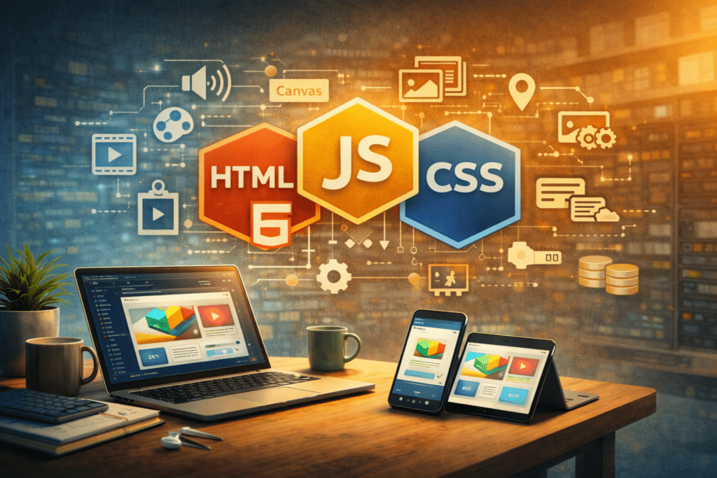HTML5 JavaScript CSS3 webfejlesztés képzés modern frontend technológiákkal