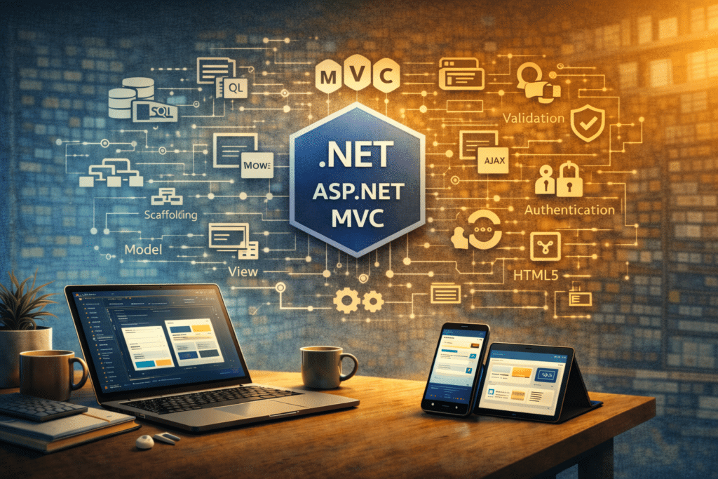 ASP.NET MVC webalkalmazás fejlesztés képzés .NET környezetben