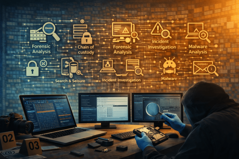 Digitális forenzika és kibertámadások vizsgálata képzés